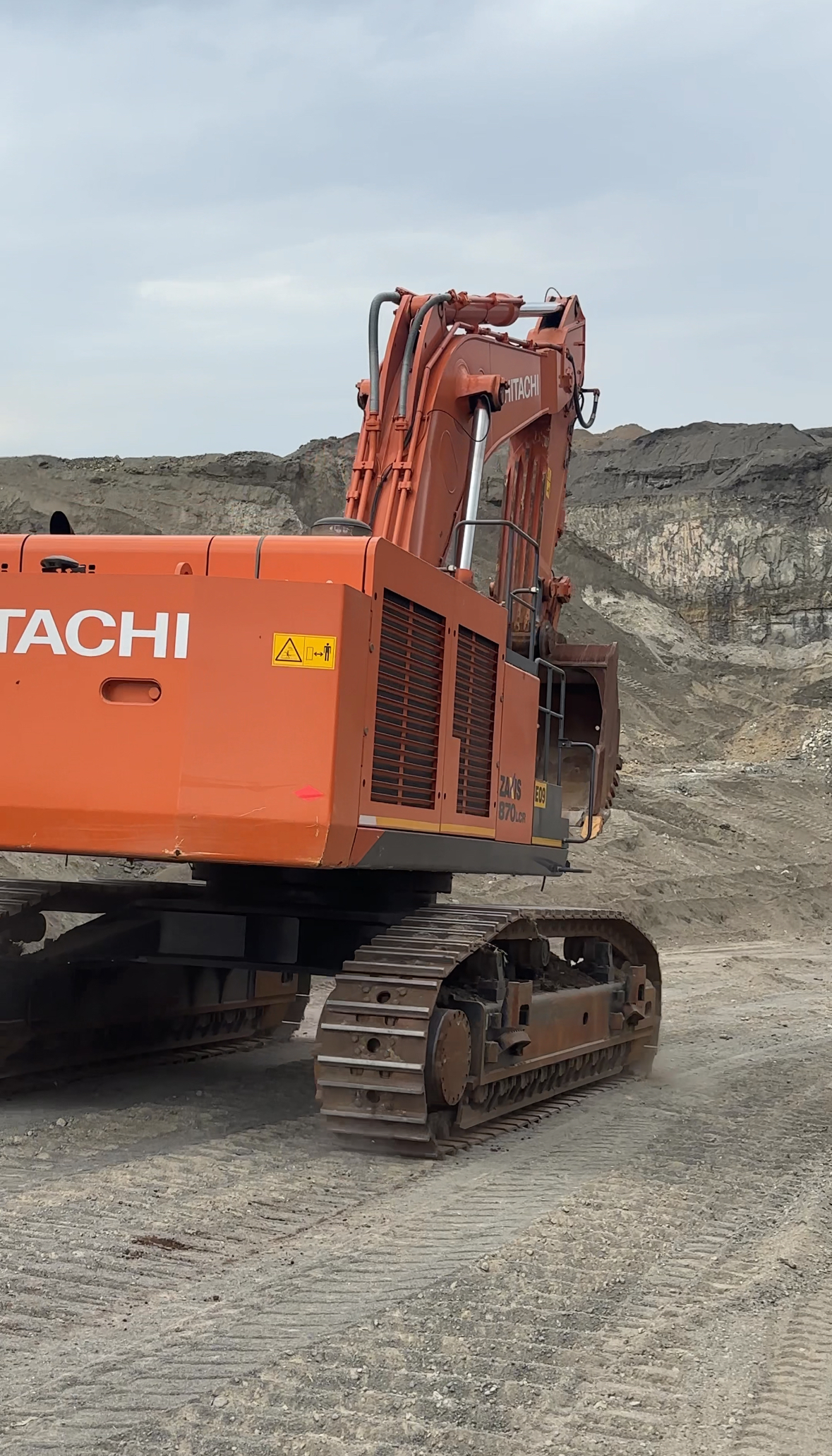 Excavator preparing for excavation - North West